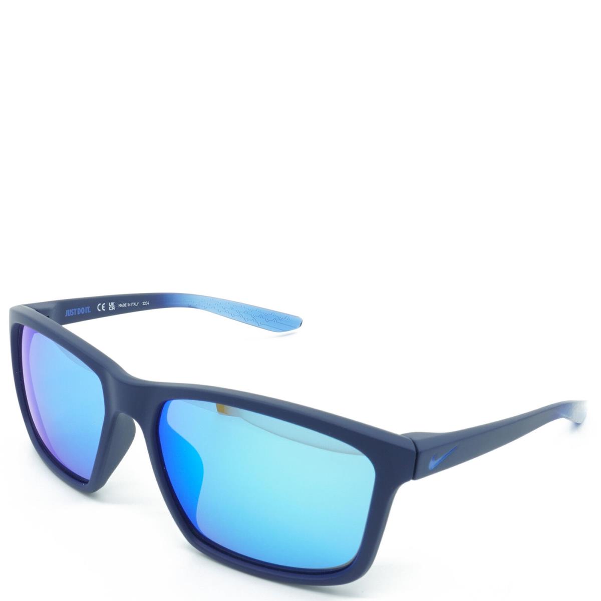CW4642-410 Mens Nike Valiant M Sunglasses - Frame: Matte Blue, Lens: Blue Mirror