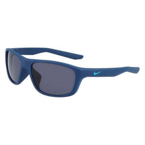 Nike Lynk FD1806 Sunglasses Matte Space Blue Dark Gray 57mm