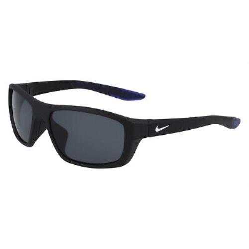 Nike Brazen Boost FJ1975 Sunglasses Matte Black/white Dark Gray 57mm - Matte Black/White / Dark Gray Frame, Dark Gray Lens