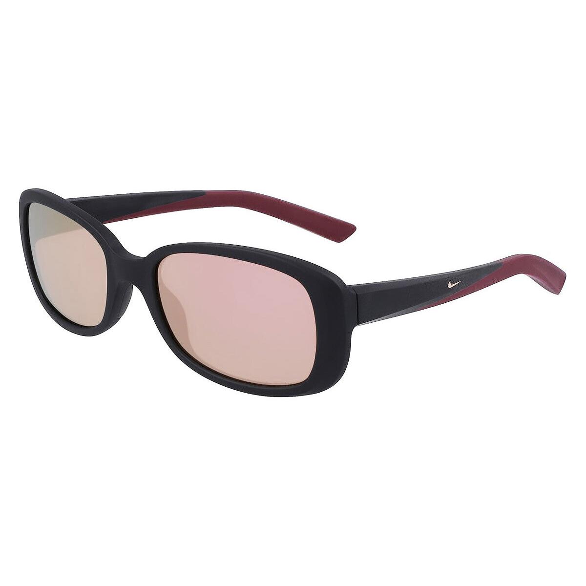 Nike Epic Breeze M FD4923 Sunglasses Matte Black Rose Gold Mirrored 55mm