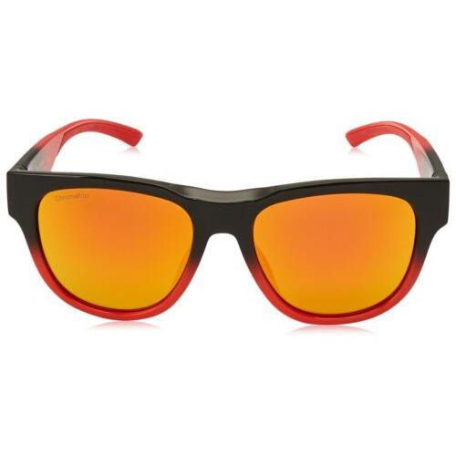 201043HWS52X6 Mens Smith Optics Smith Rounder Sunglasses - Frame: Dark Grey Carbon Red