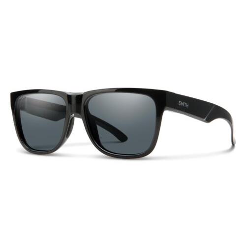 20094180756M9 Mens Smith Optics Lowdown 2 Polarized Sunglasses - Black Frame