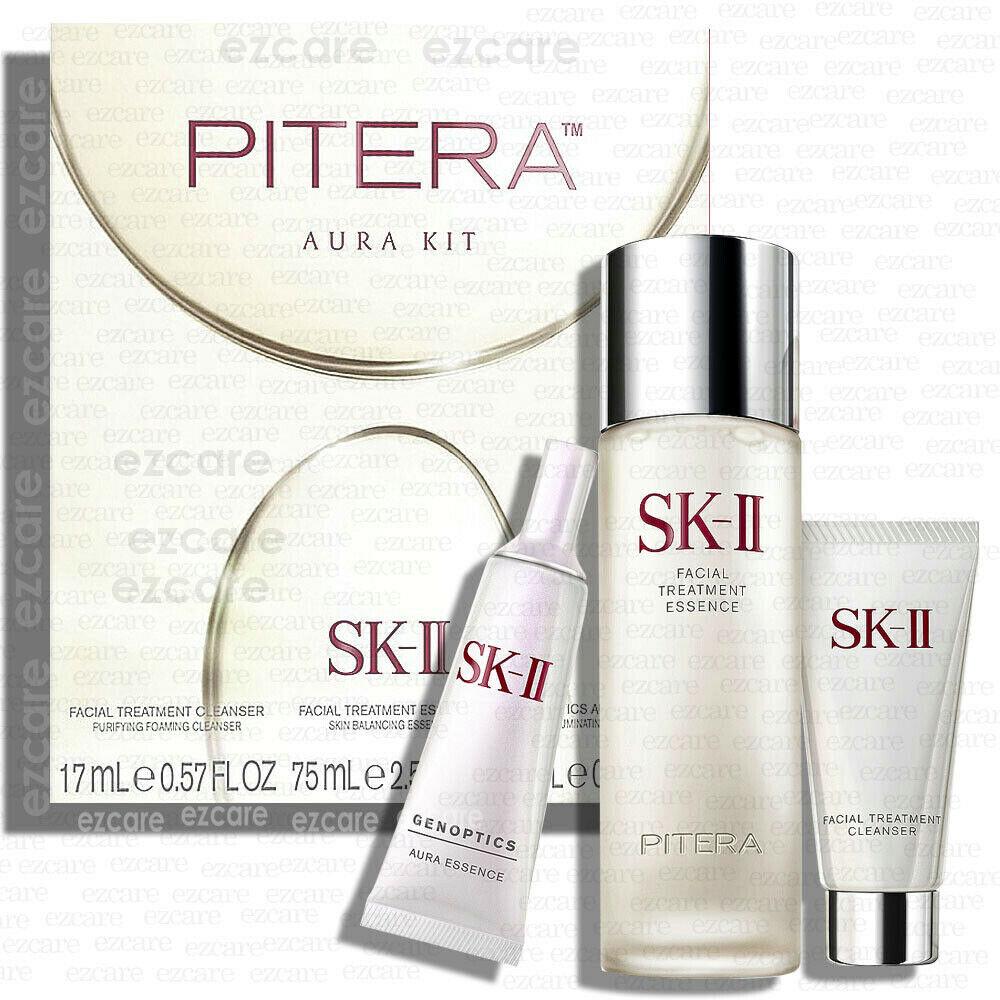 SK II Pitera Aura 3-Piece Kit Box Value Box Free Usa Shipping