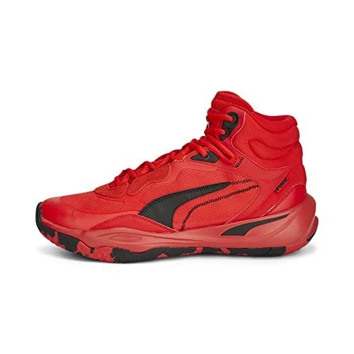 Puma Men`s Playmaker Pro Mid Sneaker For All Time Red-puma Black
