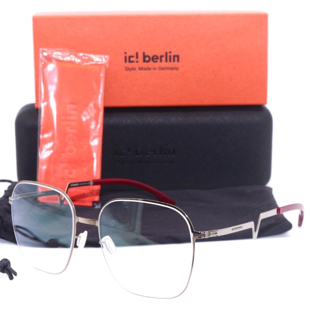 IC Berlin Hedy Shiny Bronze Designer Frames Eyeglasses 50-13 - Frame: SHINY BRONZE BURGUNDY