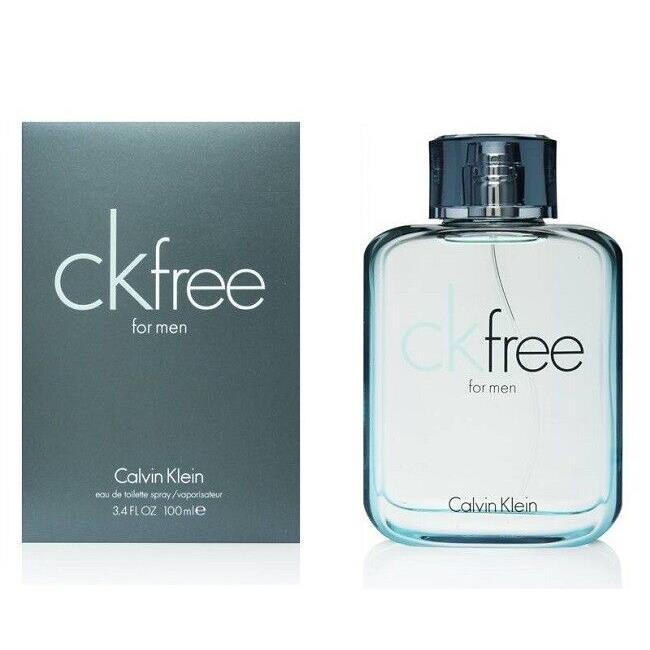 Calvin Klein CK Free For Men Cologne Eau de Toilette 3.4 oz 100 ml Edt Spray