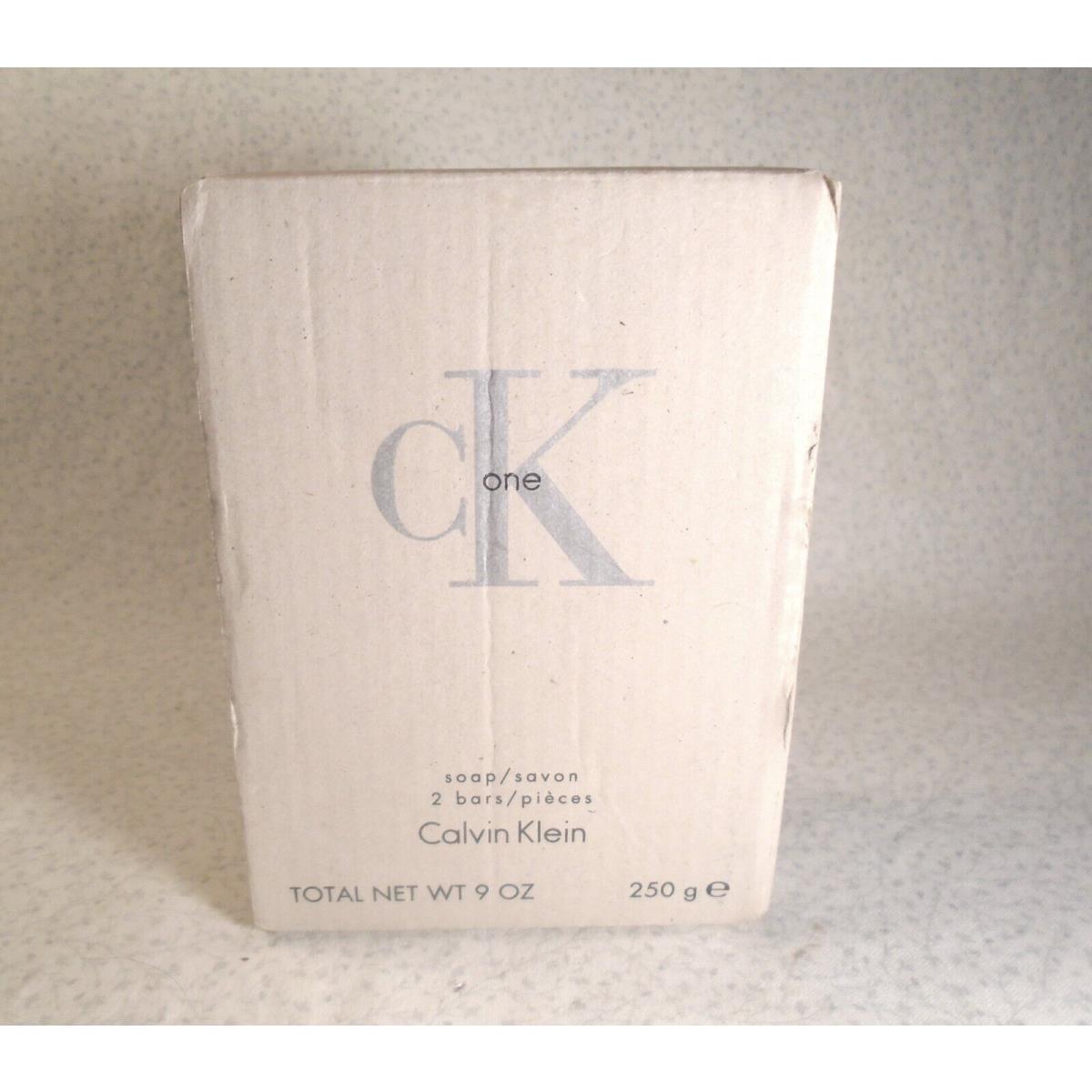 2pc CK One Soap Bar by Calvin Klein 250g-9.0oz Sealed/boxed