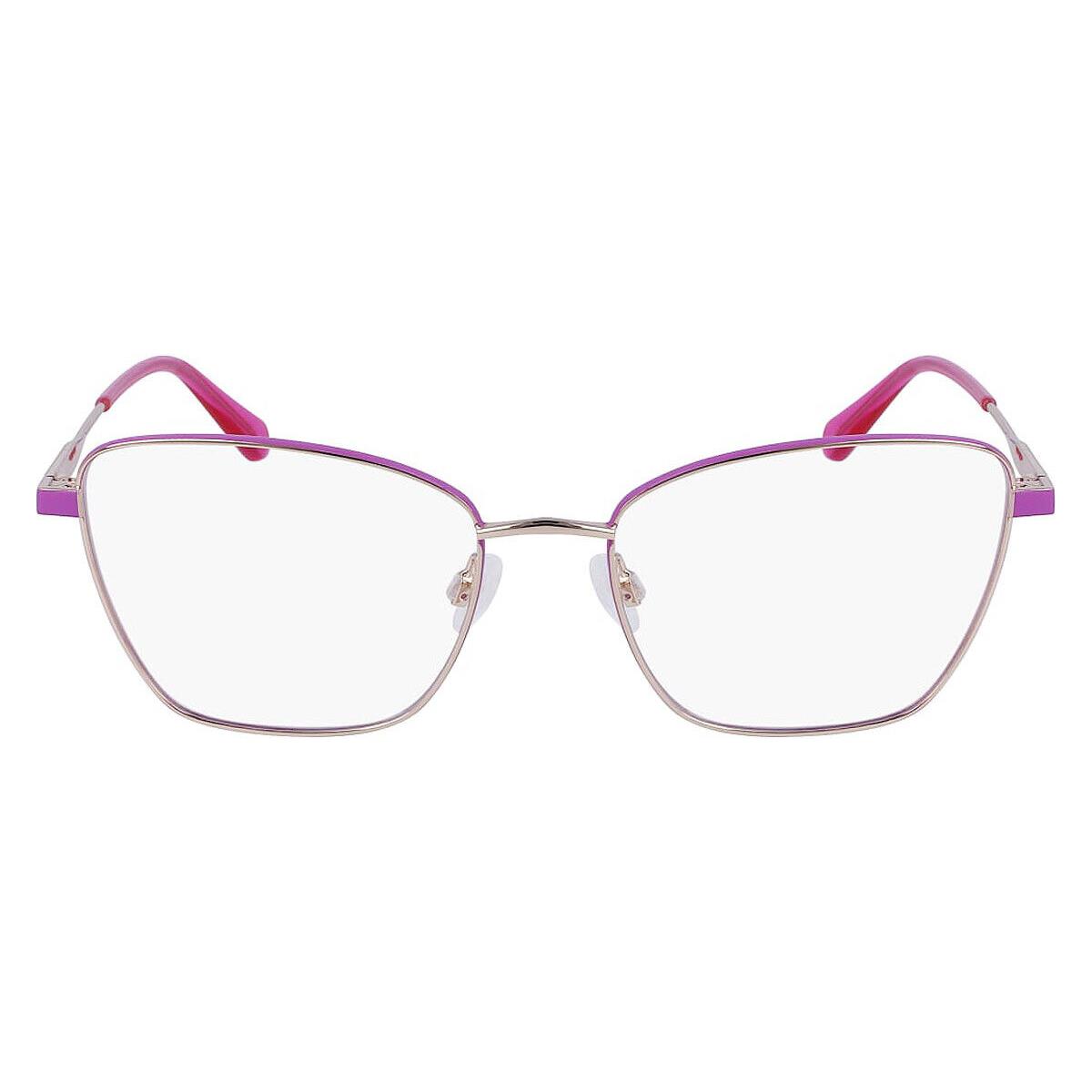 Calvin Klein CKJ23204 Eyeglasses Women Gold/violet Cat Eye 54