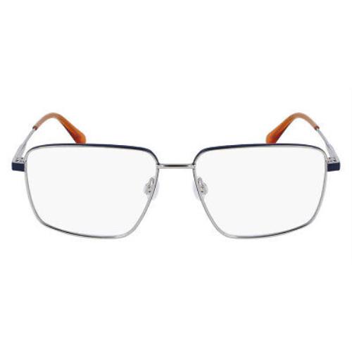 Calvin Klein CKJ23203 Eyeglasses Men Silver/blue Square 56mm