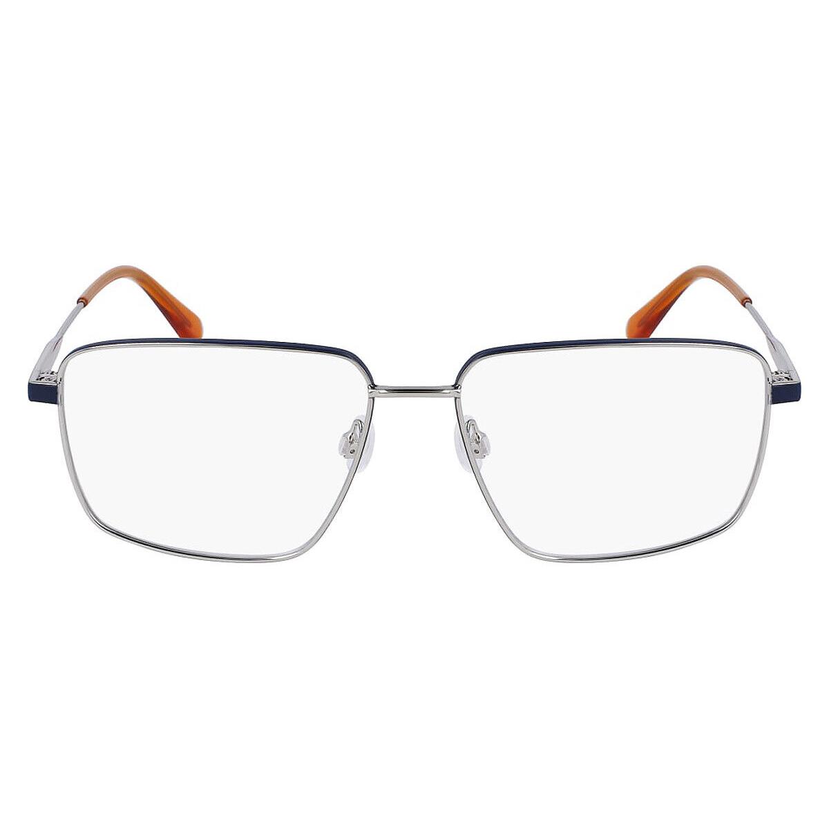 Calvin Klein CKJ23203 Eyeglasses Men Silver/blue Square 56mm