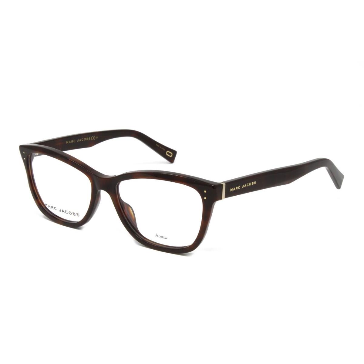 Marc Jacobs Optical Women`s Eyeglasses Marc 123 ZY1 Havana Medium 53mm Demo Lens - Brown Frame