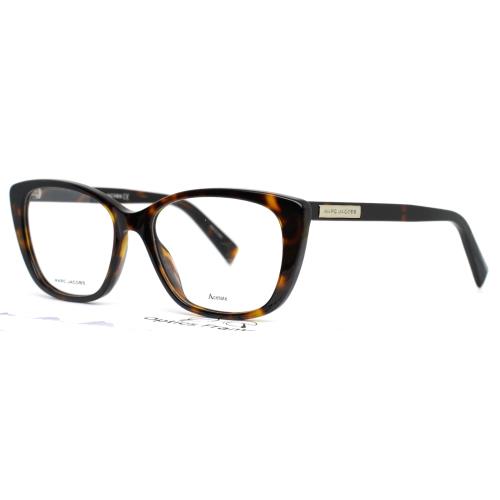 Marc Jacobs 428 086 Havana Womens Square Full Rim Eyeglasses 52-16-140 B:41