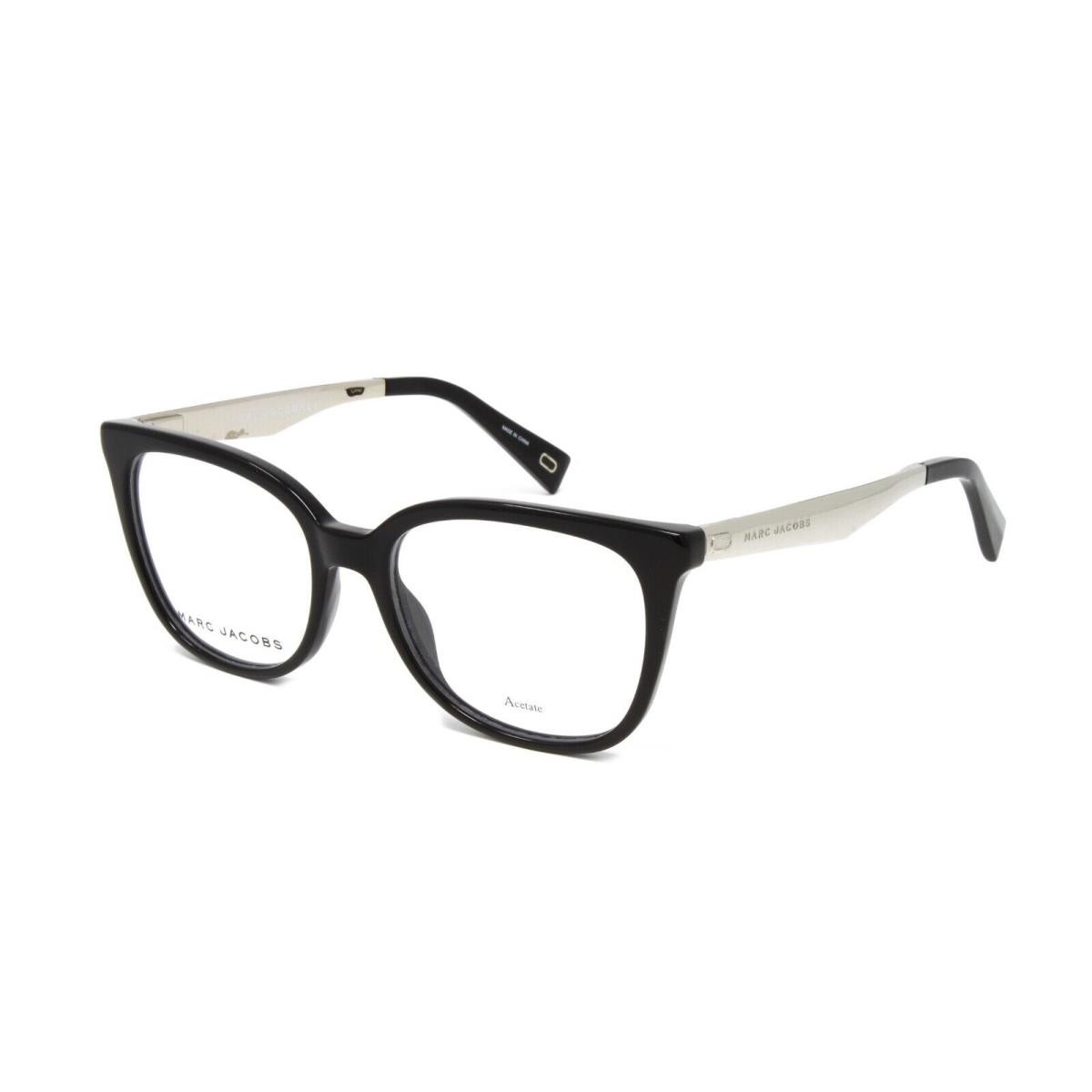 Marc Jacobs Optical Women`s Eyeglasses Marc 207 807 Black 51mm Demo Lens