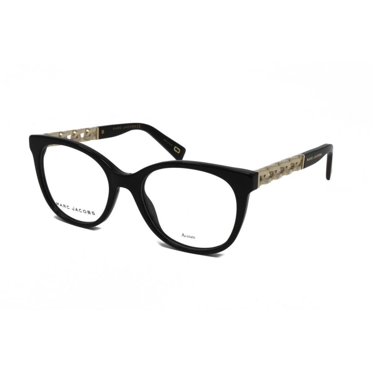 Marc Jacobs Optical Women`s Eyeglasses Marc 335 2M2 Black Gold 52mm
