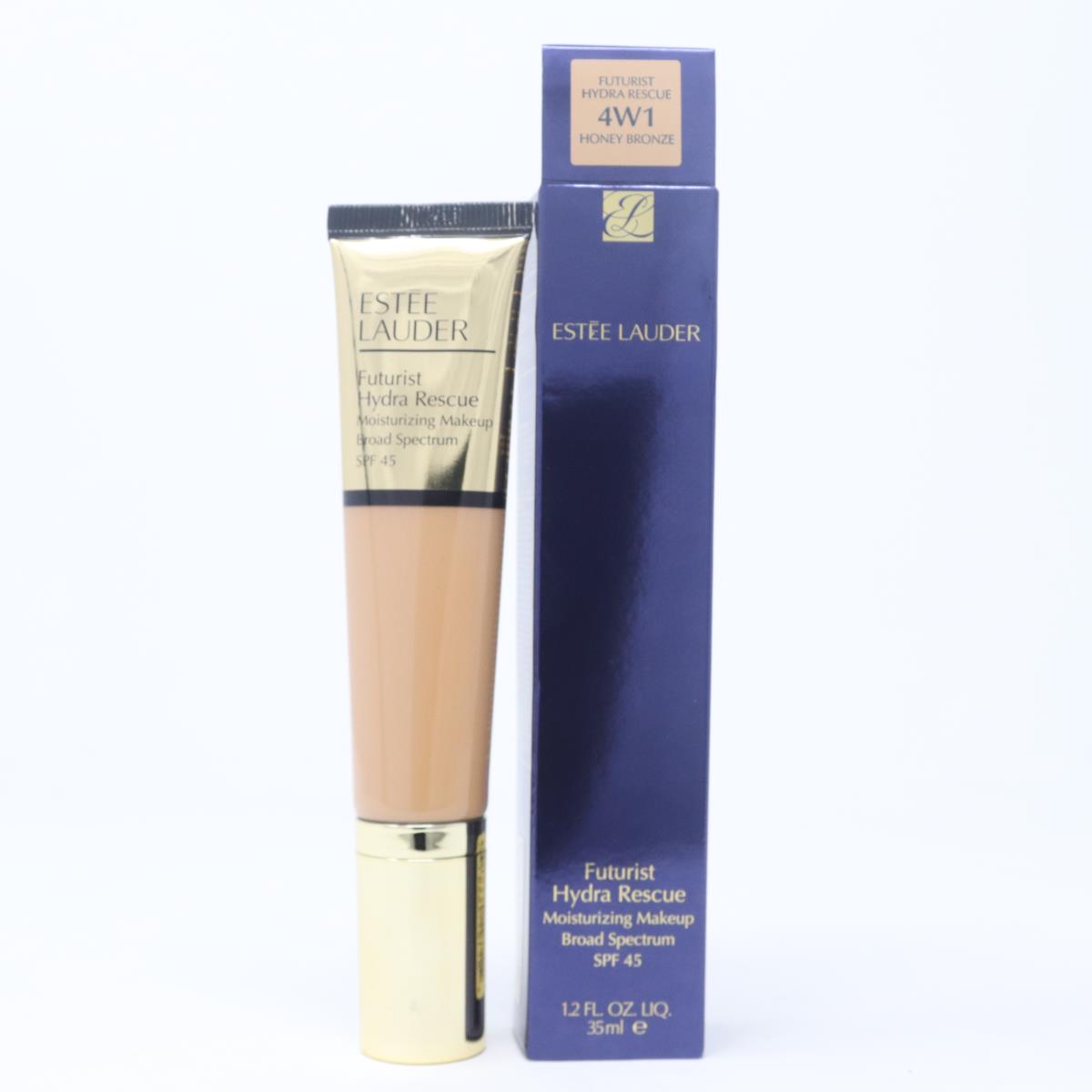 Estee Lauder Futurist Hydra Rescue Moisturizing Makeup Spf 45 1.2oz with 4W1 Honey Bronze