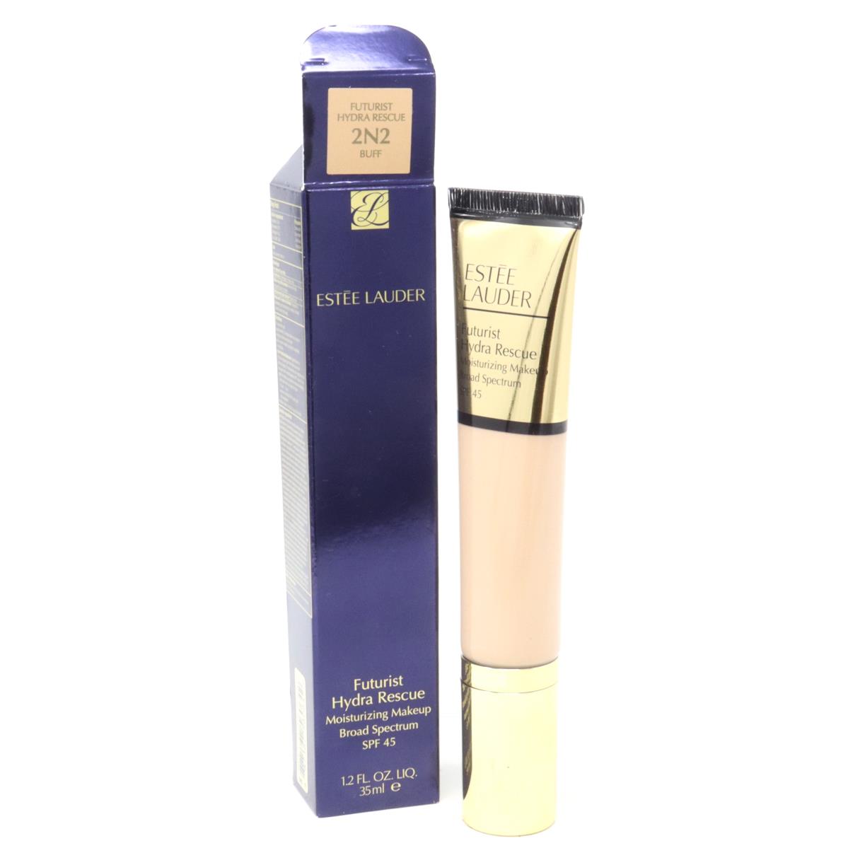 Estee Lauder Futurist Hydra Rescue Moisturizing Makeup Spf 45 1.2oz with 2N2 Buff