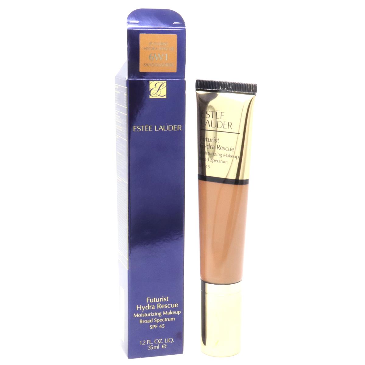 Estee Lauder Futurist Hydra Rescue Moisturizing Makeup Spf 45 1.2oz with 6W1 Sandalwood