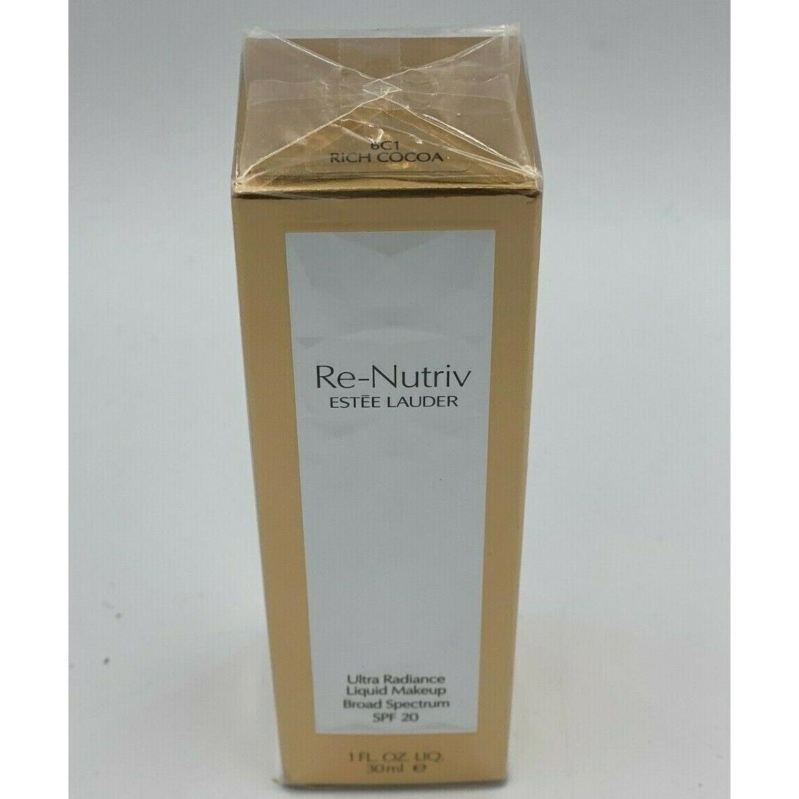 Estee Lauder Re-nutriv Ultra Radiance Liquid Makeup Spf 20 1 oz Choose Shade Rich Cocoa 6C1