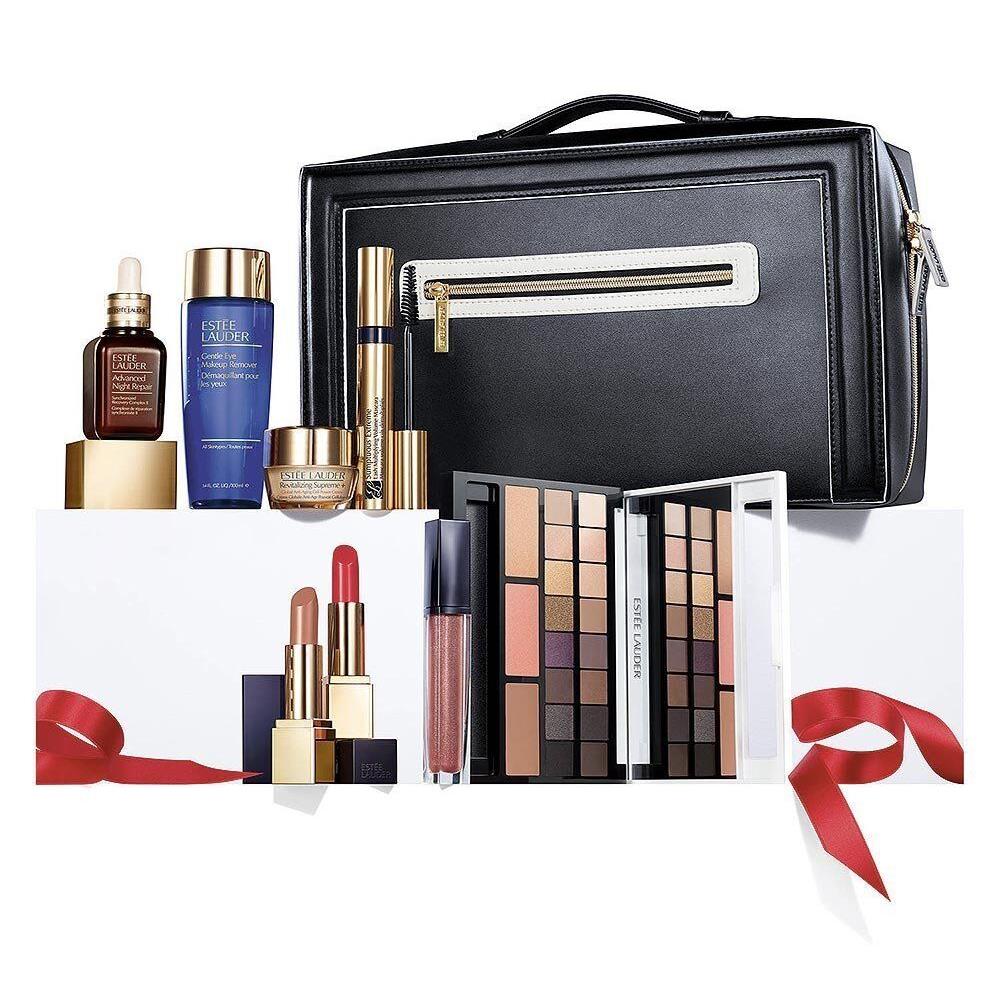 Estee Lauder Blockbuster Makeup Skincare Kit Gift Set - Smoky Noir/morden
