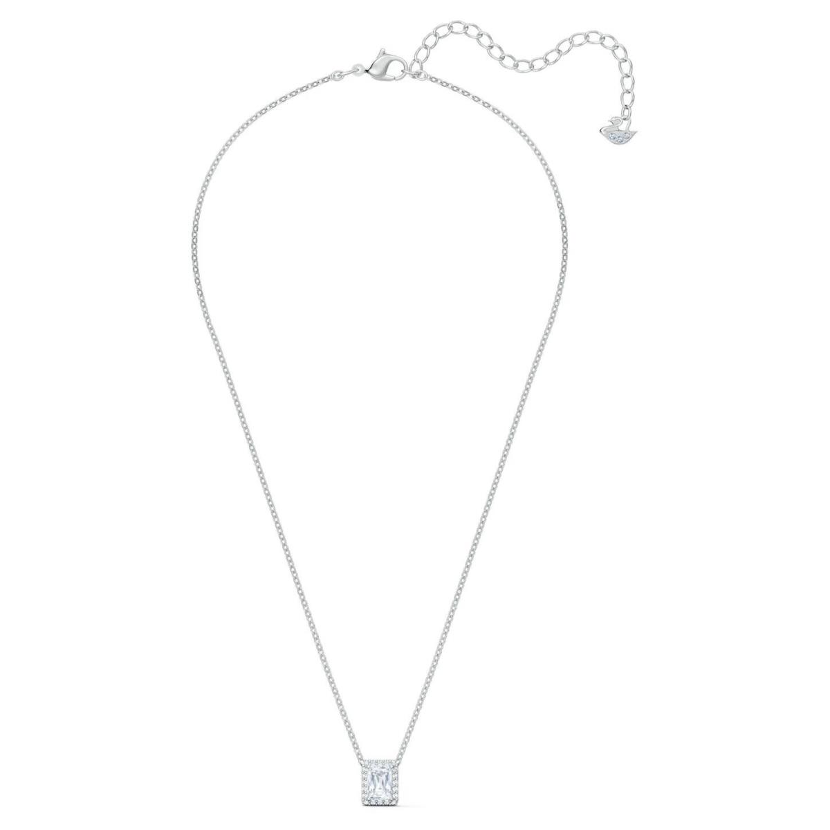 Swarovski Angelic Set Rectangular Cut White Rhodium Plated -5579842