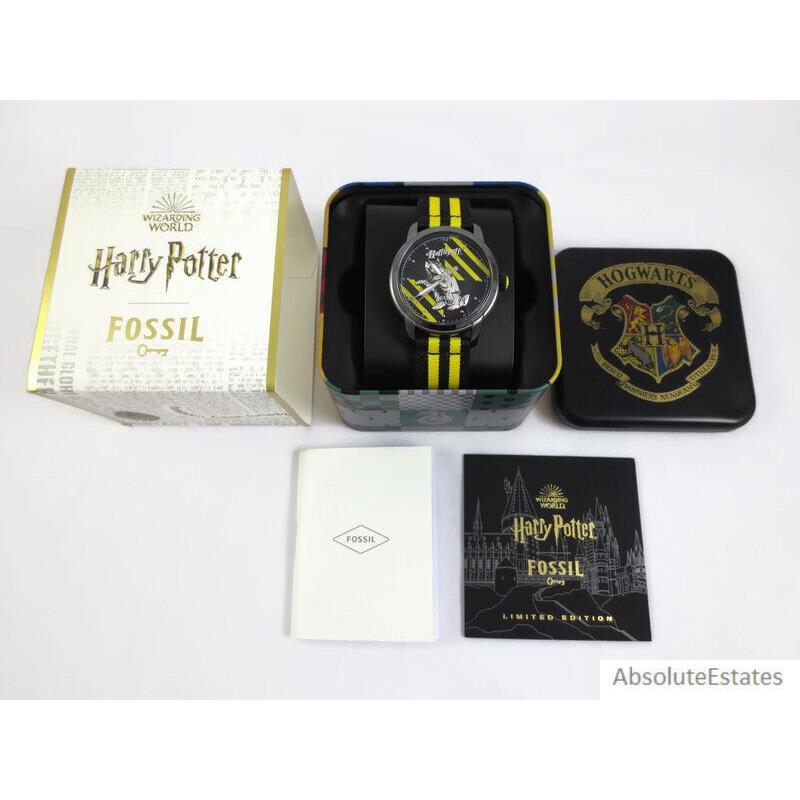 Fossil Harry Potter Watch Hufflepuff Limited Edition Silver Tone LE1159