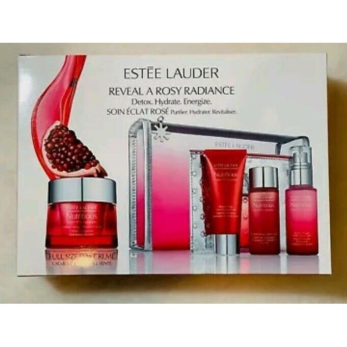 Estee Lauder Nutritious Super-pomegranate Reveal A Rosy Radiance Set: 4pcs Set