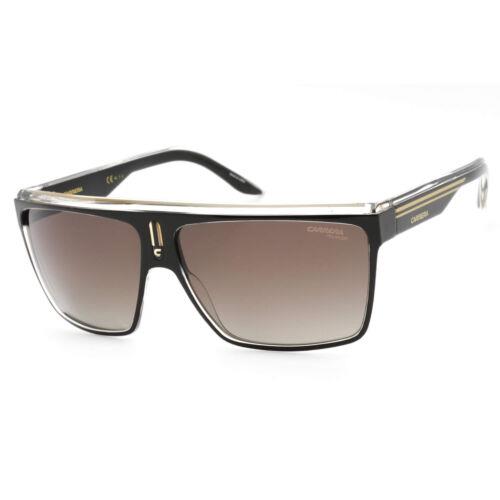 Carrera Men`s Sunglasses Black Gold Frame Polarized Lens Carrera 22/S 02M2 LA