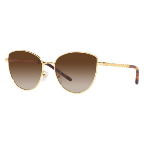 Tory Burch Women`s TY6091-330413 Fashion 56mm Shiny Gold Sunglasses
