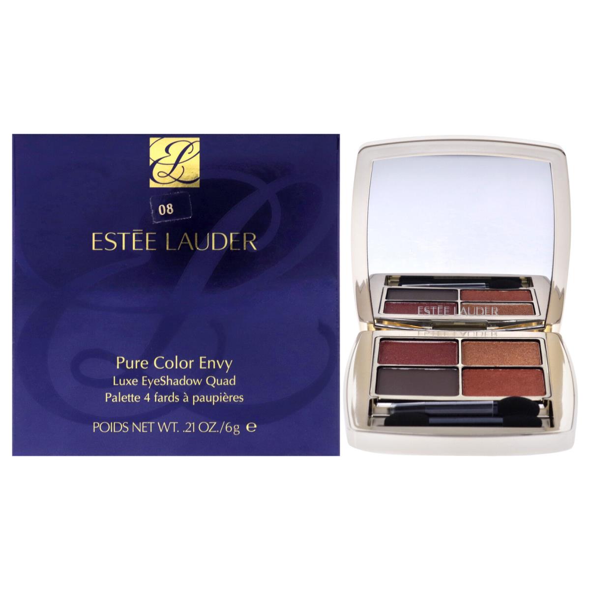 Pure Color Envy Luxe Eyeshadow Quad - 08 Wild Earth by Estee Lauder - 0.21 oz