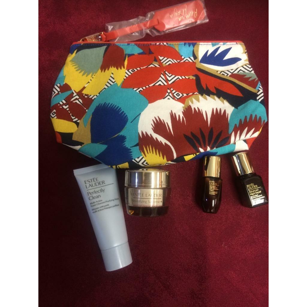 Estee Lauder Lot/set of 5 Makeup Bag and Skincare Items Travel Size