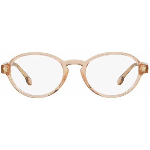 Versace Mod. 3259 Transparent Brown 5215 Plastic Eyeglasses Frame 52-20-140 Oval