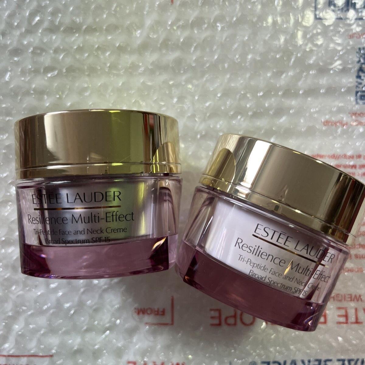 2x Estee Lauder Resilience Multi-effect Face and Neck Day Cream 1.0oz Total 2oz