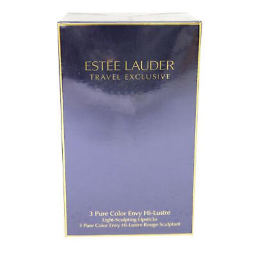 Estee Lauder Exclusive 3 Pure Color Envy Hi-lustre Light-sculpting Lipsticks Set