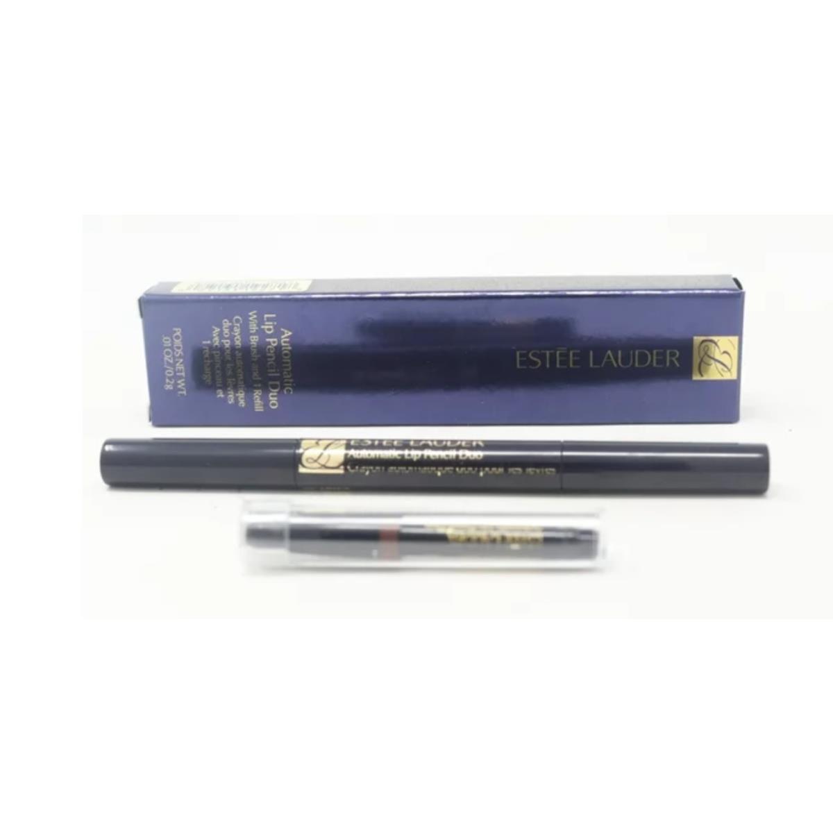 Estee Lauder Automatic Lip Pencil Duo Alip 01 Spice with Brush Refill 0.01oz