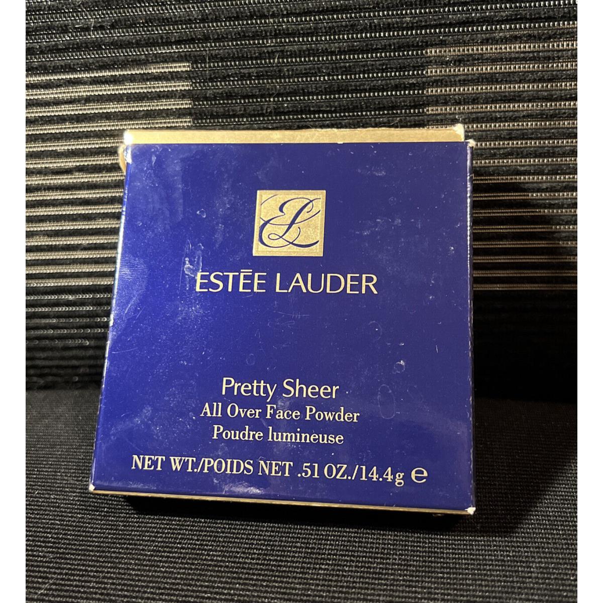 Estee Lauder Pretty Sheer All Over Face Powder .51 oz / 14.4g Nos