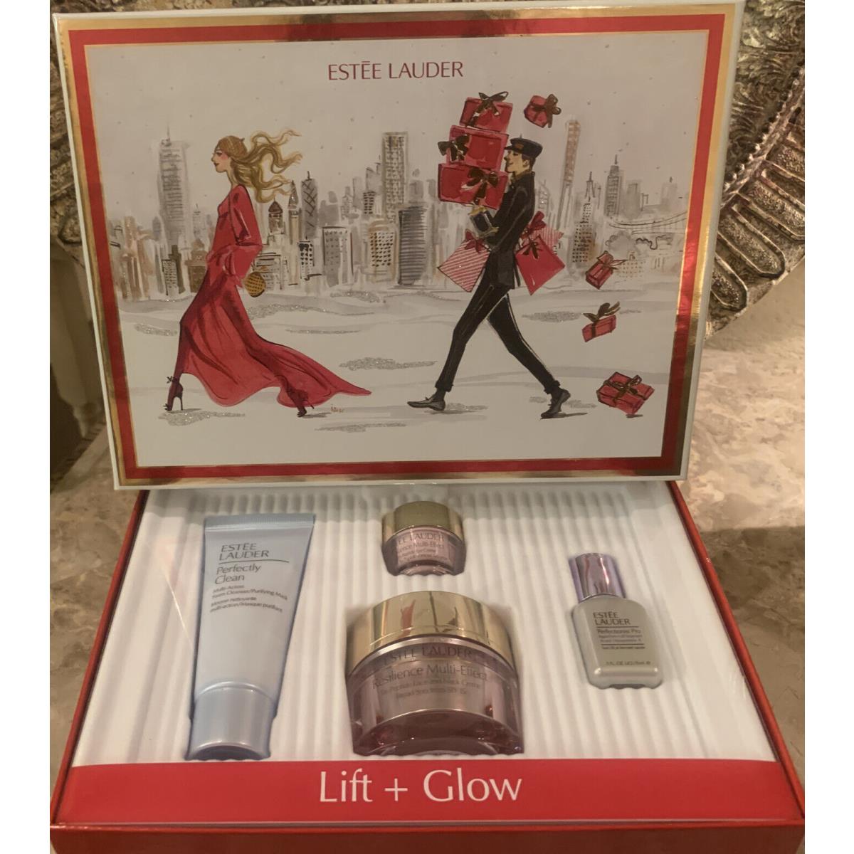 2020 Estee Lauder Lift + Glow Skincare Collection 4 Piece Gift Retail