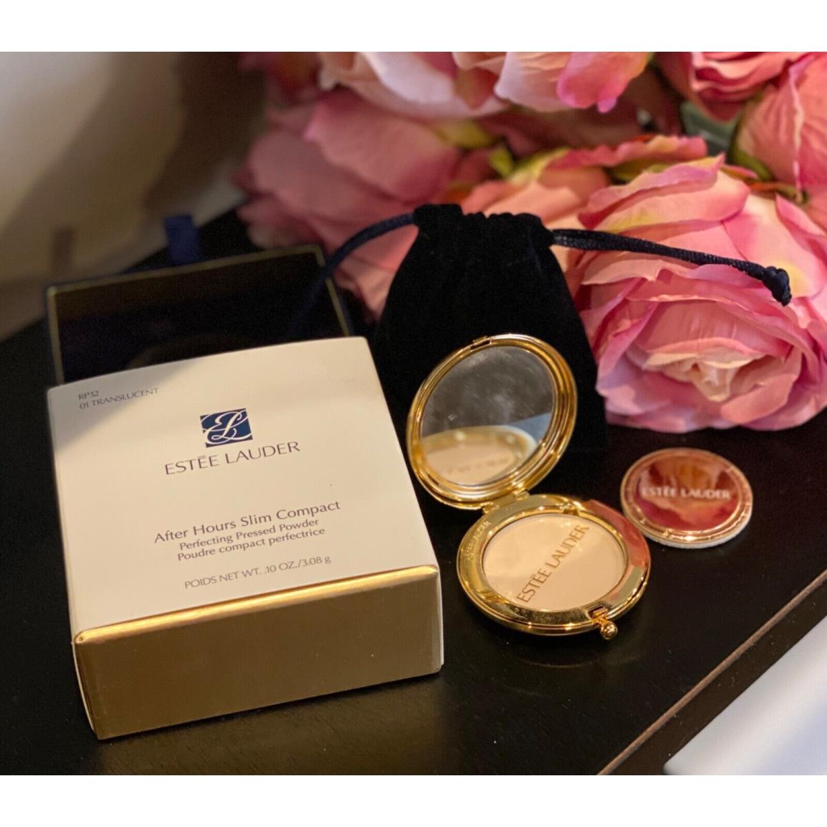 Estee Lauder After Hours Perfecting Pressed Powder Slim Compact Translucent