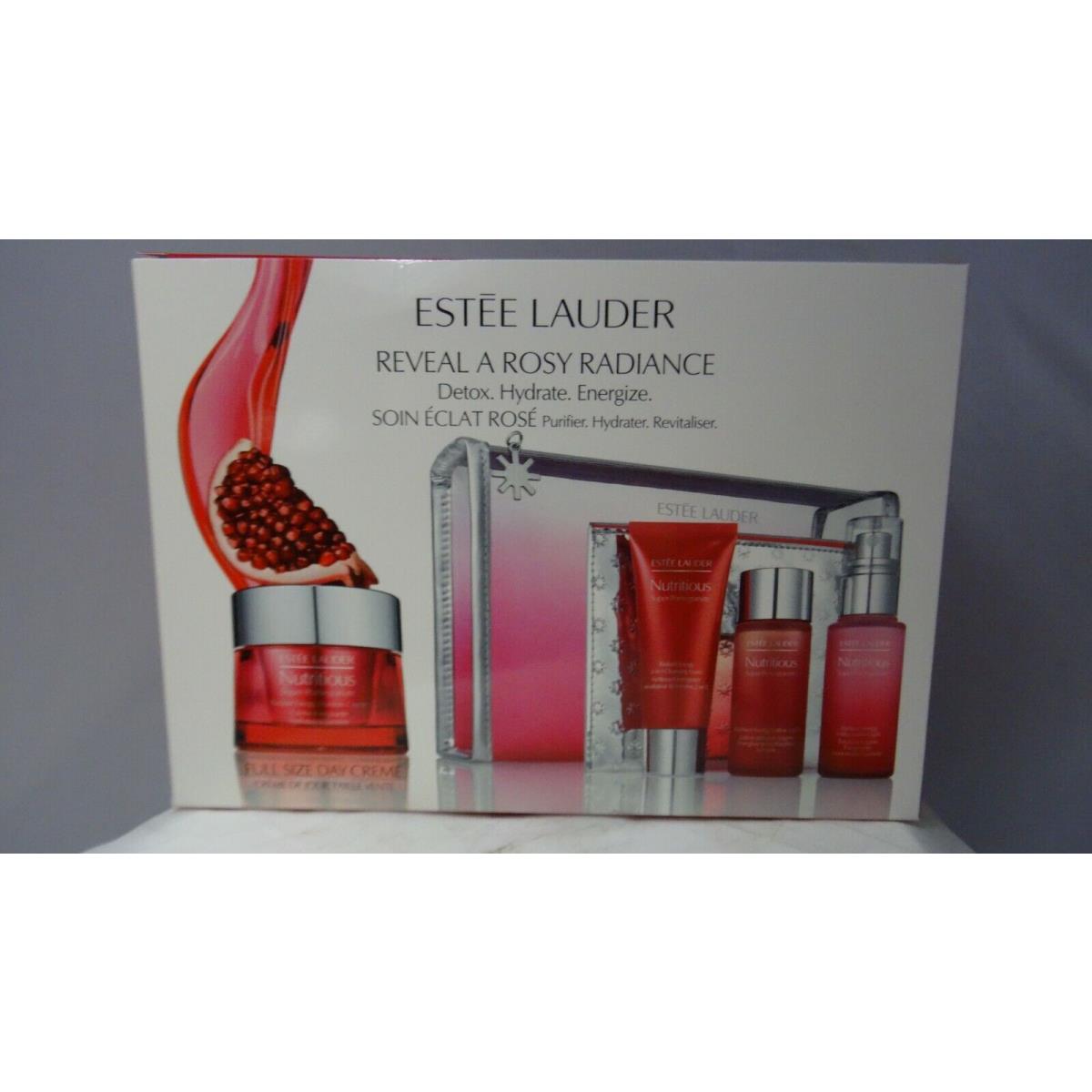 Estee Lauder Nutritious Super-pomegranate Reveal A Rosy Radiance Set: 4pcs Set