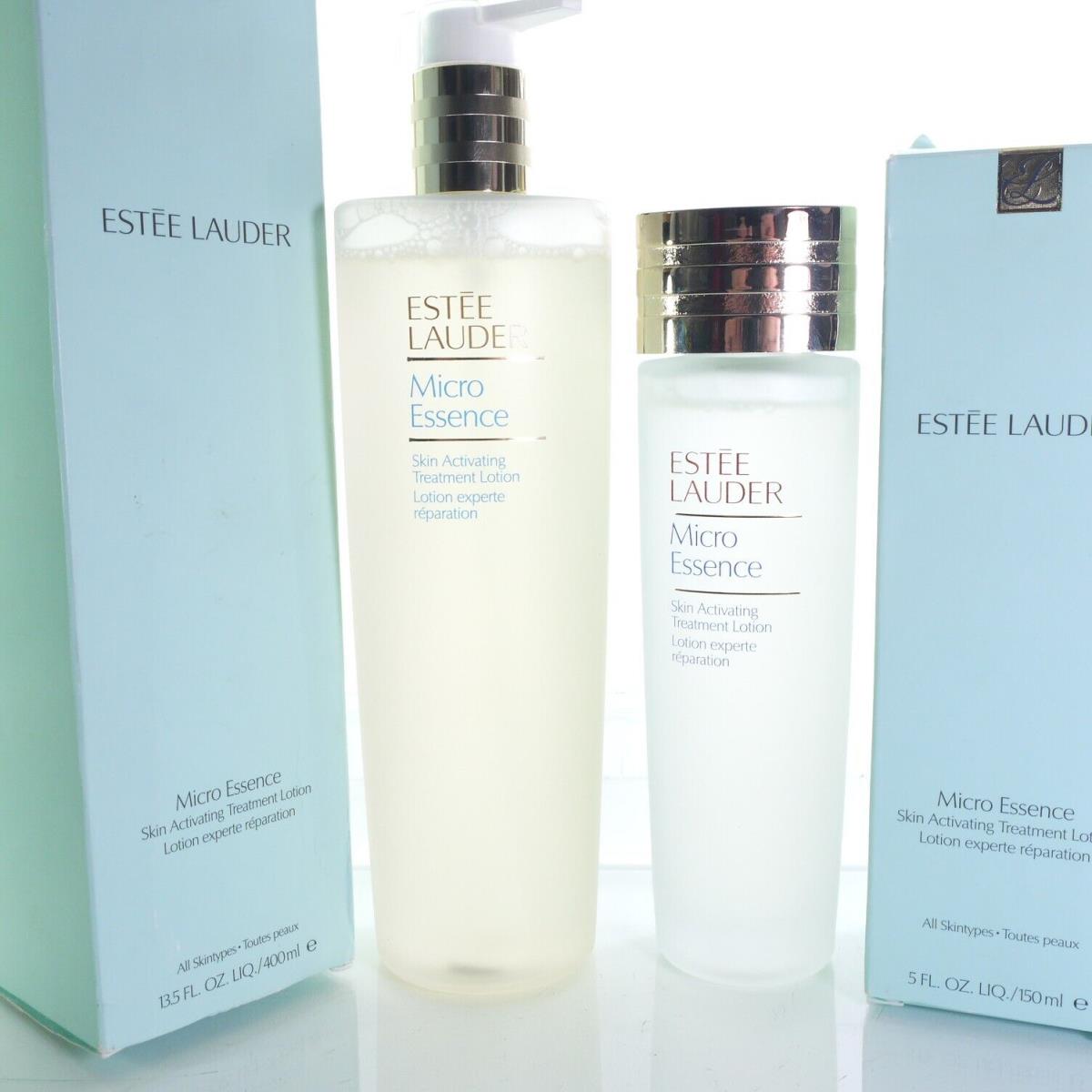 Estee Lauder Micro Essence Skin Activating Treatment Lotion 13.5oz + 5oz. Read