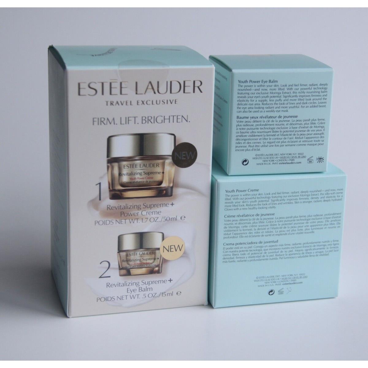 Estee Lauder Travel Exclusive Revitalizing Supreme+ Face Cream and Eye Balm Set