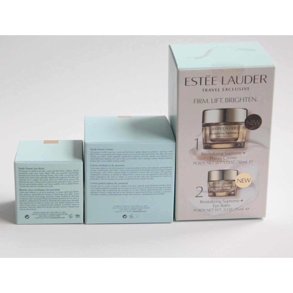 Estee Lauder Travel Exclusive Revitalizing Supreme+ Face Cream Eye Balm Set