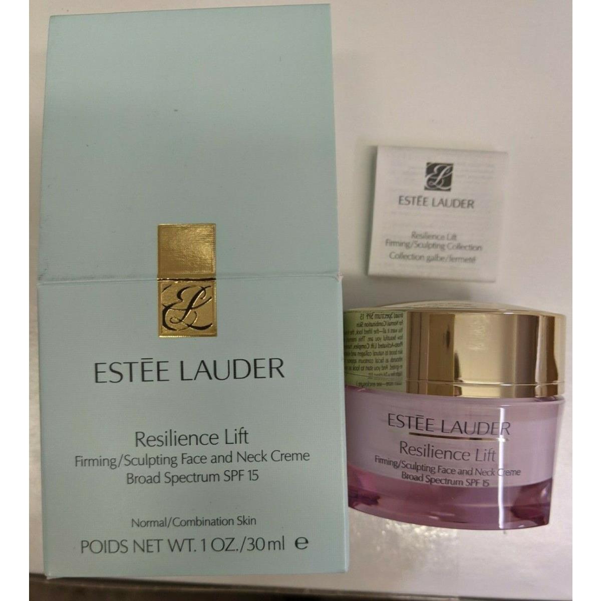 Estee Lauder Resilience Lift Firming/sculpting Face Neck Creme Spf 15 1oz/30