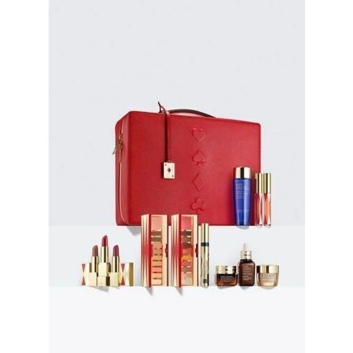 Estee Lauder Blockbuster Holiday Make Up Gift Set W/train Case Warm