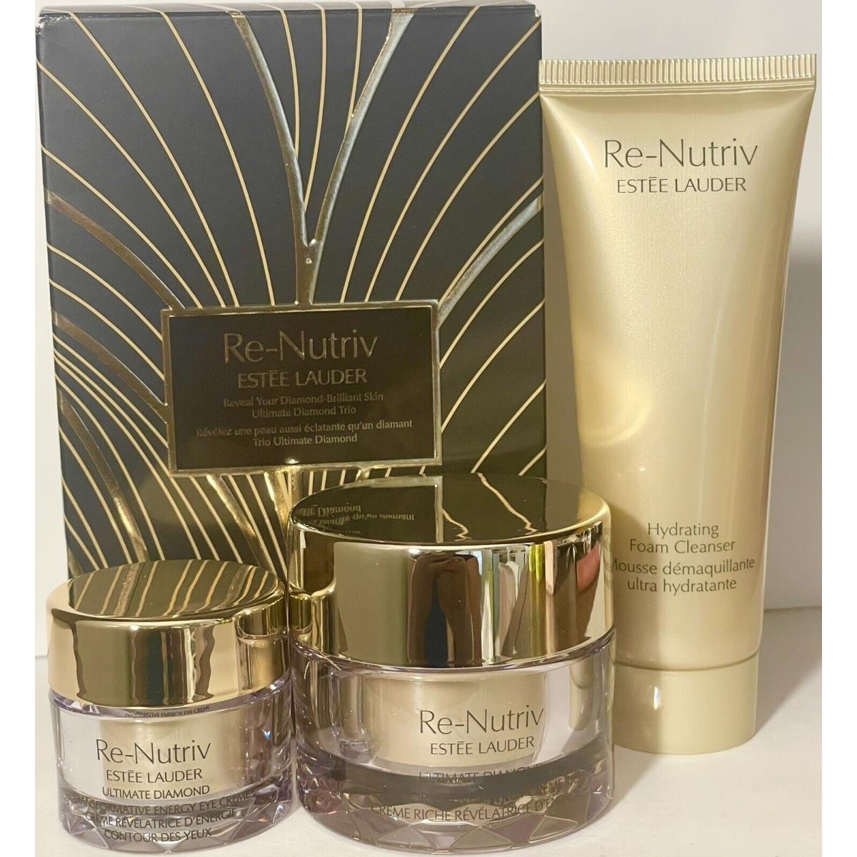 Estee Lauder Re-nutriv Ultimate Dimond Trio Collection Set Travel SZ