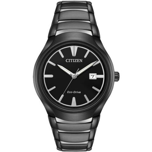 Citizen Men`s Eco-drive Paradigm Black IP Dress Stainless Steel Watch AW1558-58E