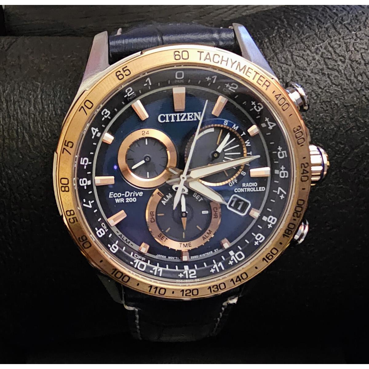 Citizen Pcat Chronograph Eco-drive CB5917-05L Sapphire Crystal Men`s Watch