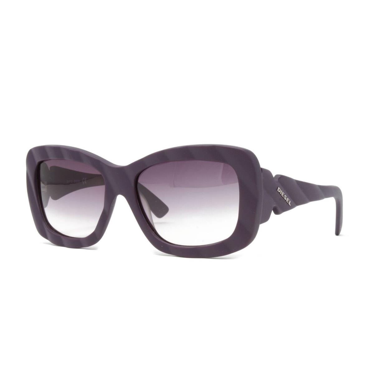 Diesel Women`s Sunglasses DL0006 82Z Matte Purple 56mm Purple Gradient Lens