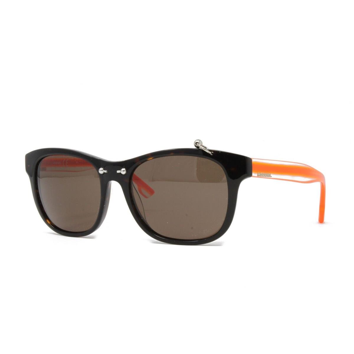 Diesel Women`s Sunglasses DL0048 52J Dark Tortoise Orange 53mm Brown Lens