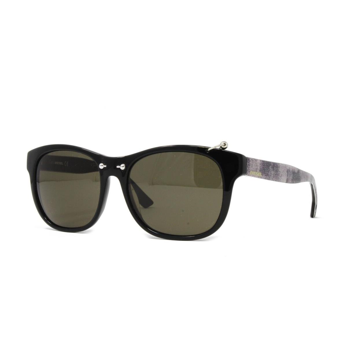 Diesel Women`s Sunglasses DL0048 01A Black 53mm Gray Lens