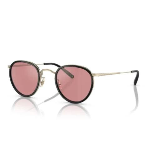 Oliver Peoples OV1104S MP-2 Sun 51453E Black-gold/magenta Round Men`s Sunglasses